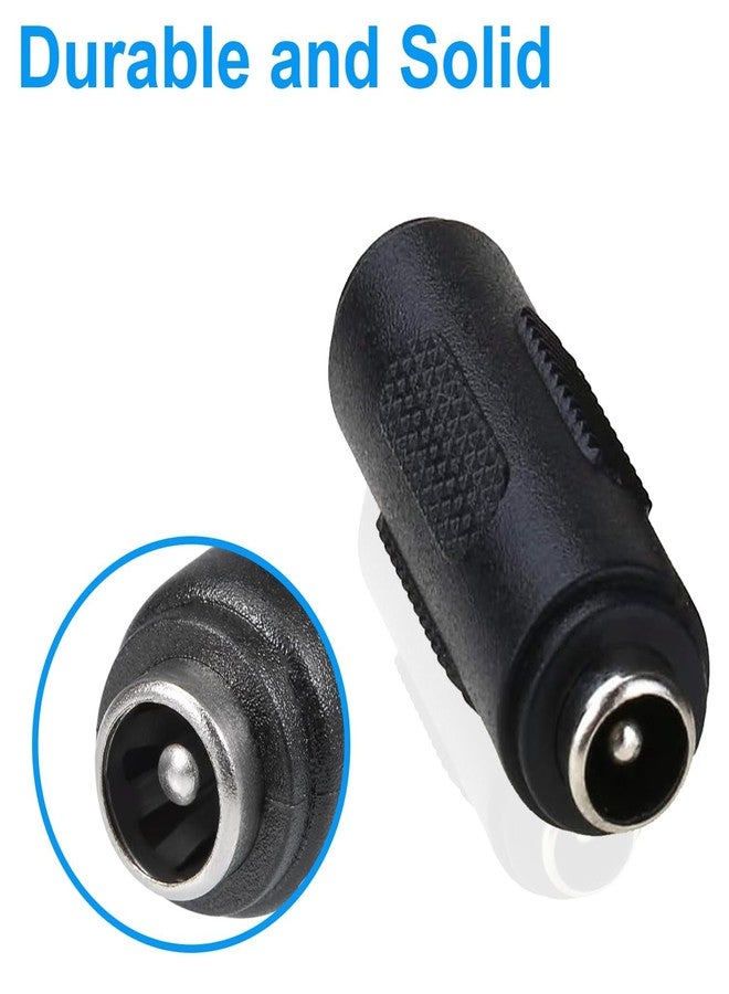 ام كي محول طاقة تيار مستمر MX 12V 5.5mm x 2.1mm، موصل مقبس أنثى إلى أنثى 12/24 فولت لشريط إضاءة LED، وكاميرا مراقبة CCTV، وتمديد مصدر الطاقة (عبوة من 10 قطع) - Image 2